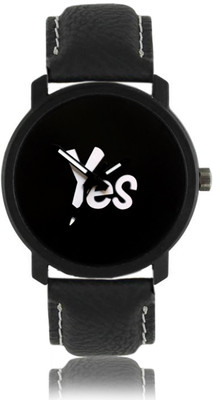 

ReniSales Black Attractive Club Leather Strap Designer Printed Dial Watch For Women & Men Watch - For Boys & Girls