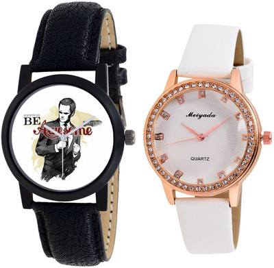 

AR Sales Combo Of Analog Watch For Mens And Womens-M001-AR106 Watch - For Couple
