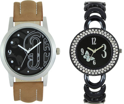 

Shocknshop LR14_201 Designer Analog Chain Strap Couple Watch - For Men & Women