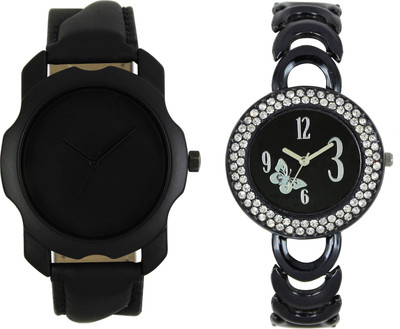

Shocknshop LR22_201 Designer Analog Chain Strap Couple Watch - For Men & Women