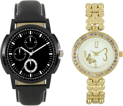 

Shocknshop LR13_203 Designer Analog Chain Strap Couple Watch - For Men & Women