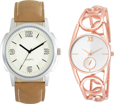 

Shocknshop LR16_213 Designer Analog Chain Strap Couple Watch - For Men & Women
