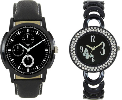 

Shocknshop LR13_201 Designer Analog Chain Strap Couple Watch - For Men & Women