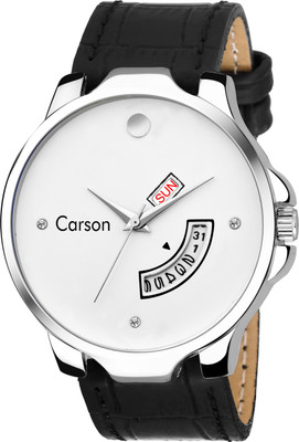 

Carson CR9028 DayAndDate SKWRL® Diamond Studded Watch - For Men