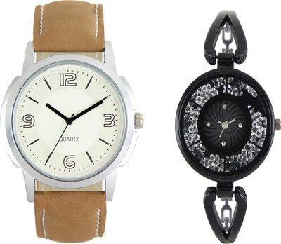 

Shocknshop LR16_211 Designer Analog Chain Strap Couple Watch - For Men & Women
