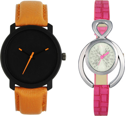 

Shocknshop LR20_205 Designer Analog Chain Strap Couple Watch - For Men & Women