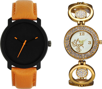 

Shocknshop LR20_204 Designer Analog Chain Strap Couple Watch - For Men & Women