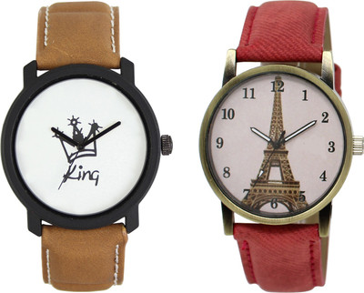 

Shocknshop LR18_230 Designer Analog Chain Strap Couple Watch - For Men & Women