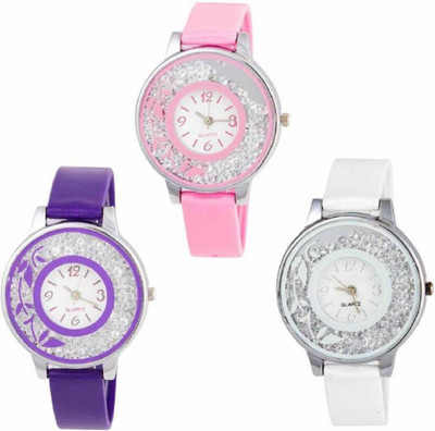 

Miss Perfect New Stylish Moveble Diamond Combo Watch For Girls & Women OD-189-54 Watch - For Girls Watch - For Men & Women
