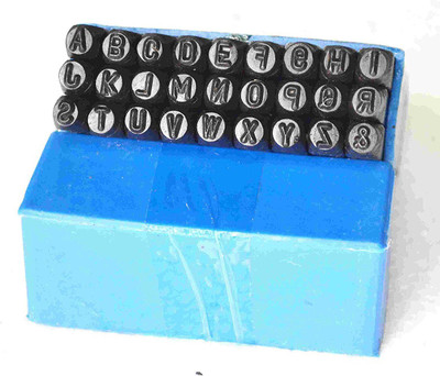 

THERMO Superior Quality Alphabet Punch Set 1/8 inch / 3.175 mm Hardened Steel/ Metal Die Jewelers with Case