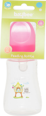 

Baybee Breastmilk Feeding Bottle 150Ml with NaturalWave Nipple | Bottles, Medium Flow Nipples | Soft Silicone Nipple Assorted color - 150 ml(Grey)