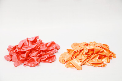 

shopely Solid s orange&pink _100 Balloon(Multicolor, Pack of 100)