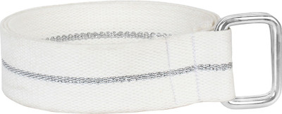

Onlinemaniya Men & Women Casual White Canvas Belt