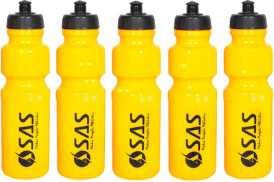 

SAS Gyming Safe Fresh Water 750 ml Sipper(Pack of 5, Yellow)