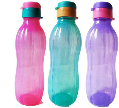 

GreenViji Flip Polypropylene Bottle 1000 ml Sipper(Pack of 3, Multicolor)