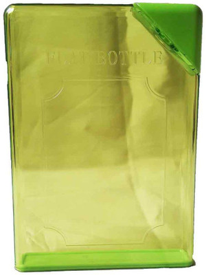 

GreenViji Reusable Flat ABS Water Bottle Special Book Shape Design Plastic Memo Flat Portable Water Bottle 595 ml Sipper(Pack of 1, Multicolor)