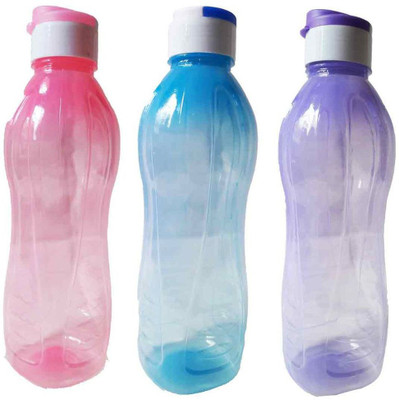 

GreenViji Fliptop Polypropylene Water Bottle 1000 ml Sipper(Pack of 3, Multicolor)
