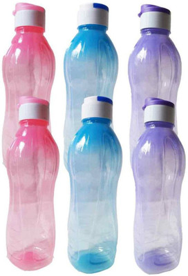 

GreenViji Fliptop Polypropylene Water Bottle 1000 ml Sipper(Pack of 6, Multicolor)