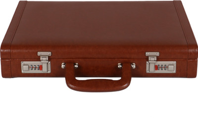OBANI Faux Leather Briefcase Medium Briefcase - For Men(Tan)