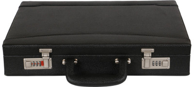 

OBANI Faux Leather Briefcase Medium Briefcase - For Men(Black)