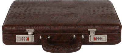 

OBANI Faux Leather Briefcase Medium Briefcase - For Men(Brown)