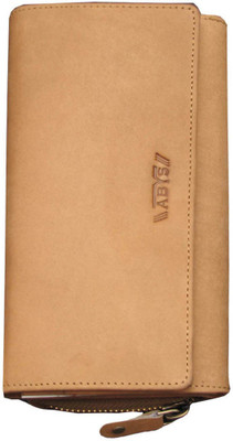 

ABYS Genuine Leather Document Holder/Mobile Wallet for Women(Tan)
