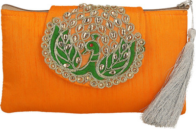 

Cinco Casual, Party Orange Clutch