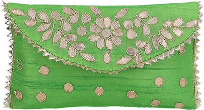 

Inner Beats Casual, Party Green Clutch