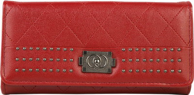 

BeeFashionable Women Evening/Party Red Artificial Leather Wallet(10 Card Slots), Maroon