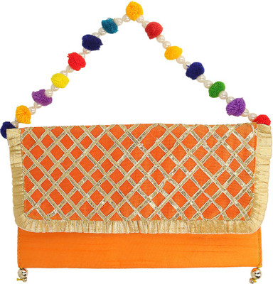 

Cinco Casual, Party Orange Clutch