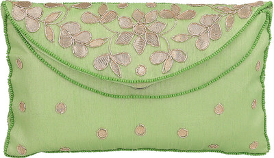 

Inner Beats Casual, Party Green Clutch