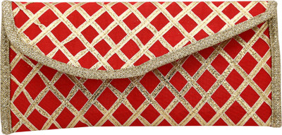 

Inner Beats Casual, Party Red Clutch