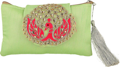 

Cinco Casual, Party Green Clutch