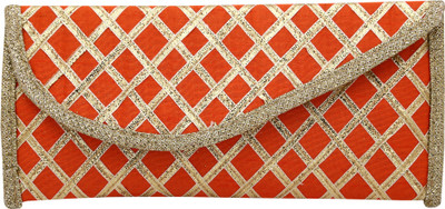 

Inner Beats Casual, Party Orange Clutch