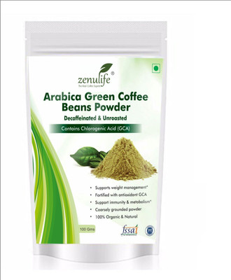 

zenulife Organic Green Coffee beans Powder for Weight Management 100 GM Instant Coffee 100 g