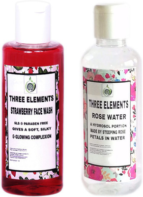 

Three Elements Strawberry & Rose Water(Set of 2)