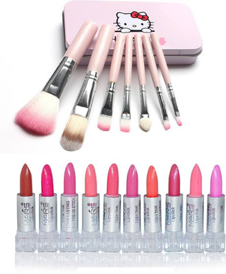 

TheTopNotch High Quality Makeup Brushes Hello Kitty and Mars Trendy Lipsticks Good Choice(Set of 2)