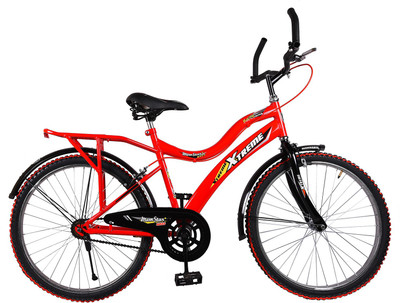 

Mustang® Momstar Xtreme Bike For Teenagers Red&Black 24 T Single Speed Recreation Cycle(Multicolor), Black;red