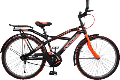 

Mustang® Momster Dude H/D Bike For Adults Black&Red 26 T Single Speed Mountain Cycle(Multicolor)