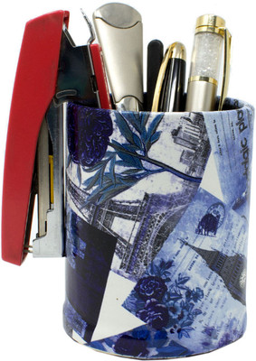 

Tootpado 1 Compartments Leather Pen Stand for Office Table(Multicolor)