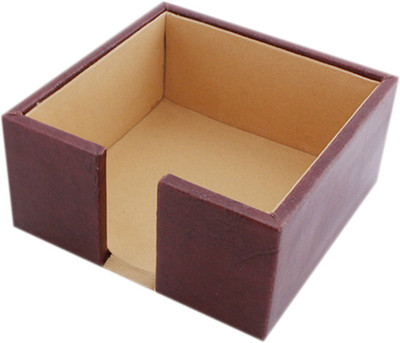 

Tootpado 1 Compartments Leather Post It Note Holder - Brown (8DOR49) - Stationary Organiser For Desk(Brown)