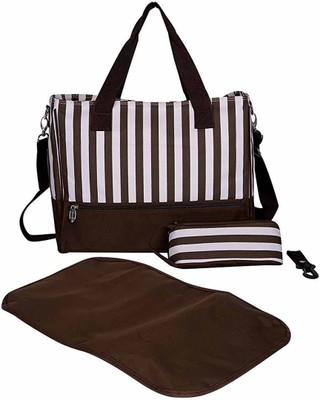

PackNBuy Lined Stylish Diaper Bag with Changing Mat & Bottle Cover Stylish Diaper Bag(Brown)