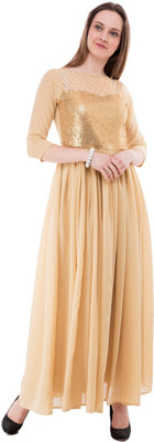 KARMIC VISION Women Maxi Beige Dress KARMIC VISION Women Maxi Beige Dress
