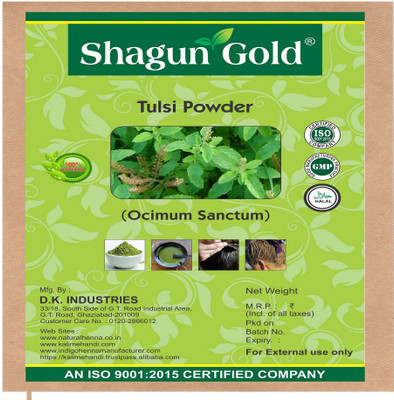 

shagun gold 100 % Pure Herbal & Natural Tulsi (Basil) Powder For face pack & skin treatment 400 Grams(400 g)