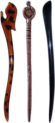 

playwright Combo of Multi Color Juda Sticks Bun Stick(Multicolor)