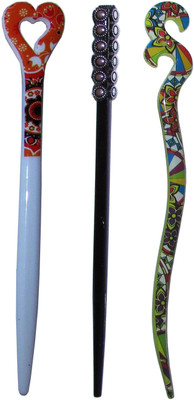 

millennium Combo of Multi Color Juda Sticks Bun Stick(Multicolor)