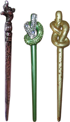 

diligent Combo of Multi Color Juda Sticks Bun Stick(Multicolor)