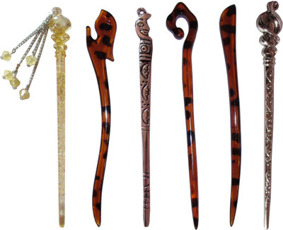 

extol Combo of Multi Color Juda Sticks Bun Stick(Multicolor)