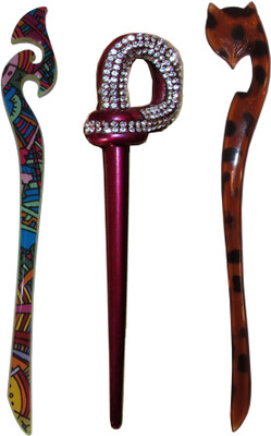 

occurred Combo of Multi Color Juda Sticks Bun Stick(Multicolor)