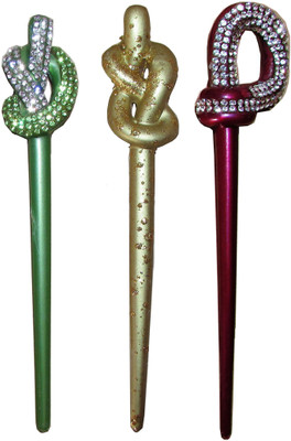 

convalesce Combo of Multi Color Juda Sticks Bun Stick(Multicolor)